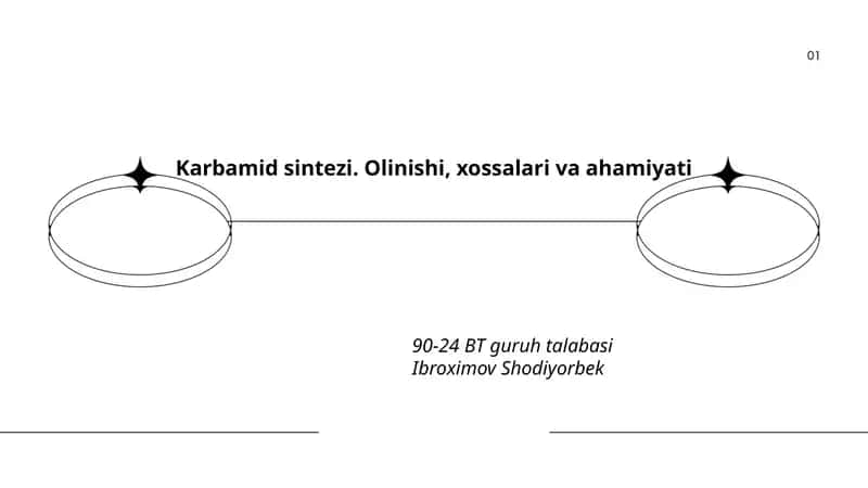 Karbamid sintezi. Olinishi, xossalari va ahamiyati 1