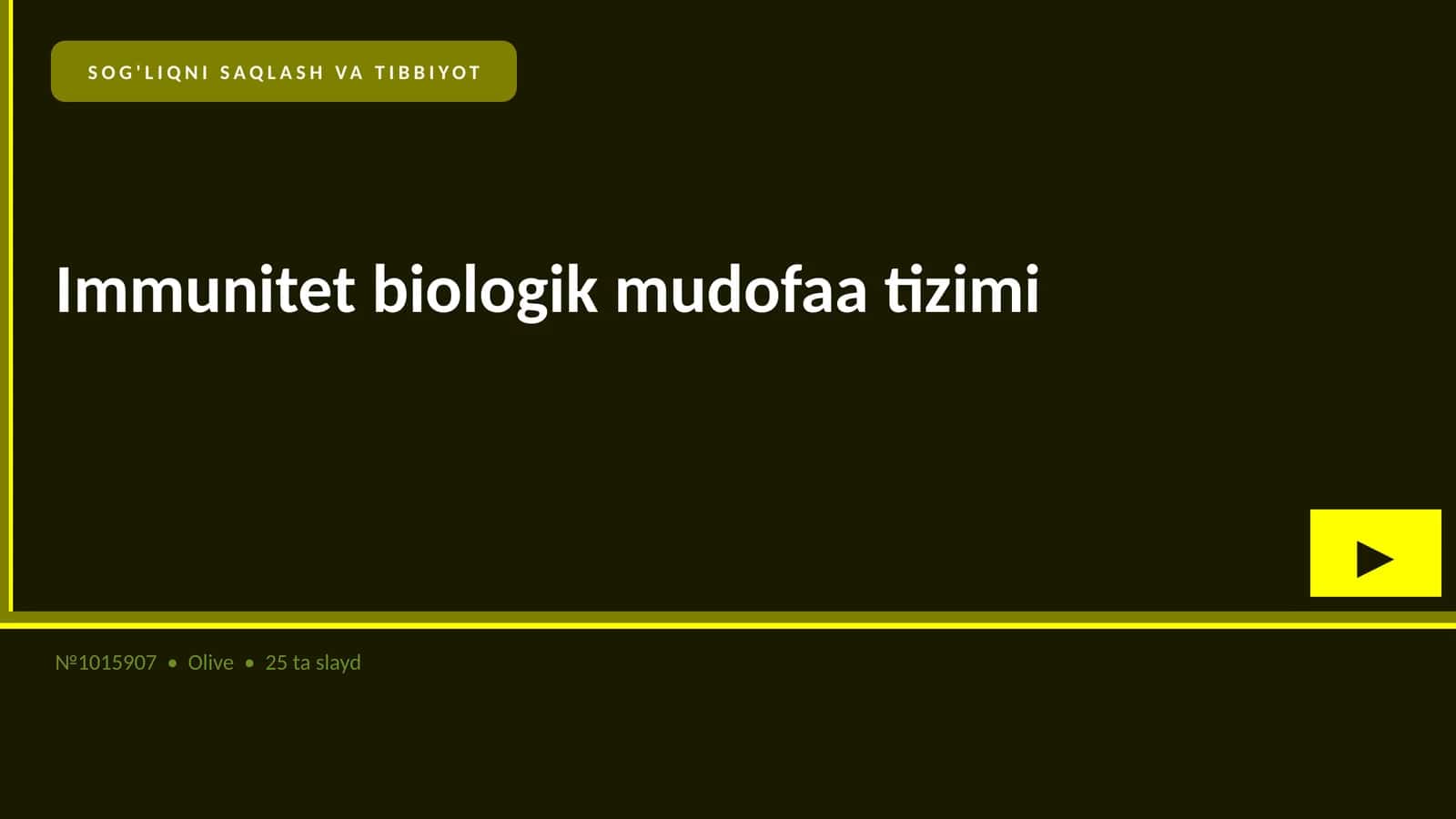 Immunitet biologik mudofaa tizimi 1
