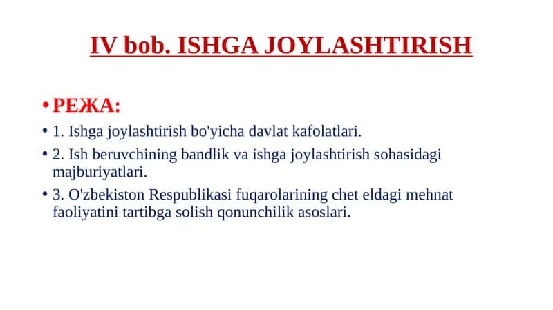 Ishga joylashtirish 1