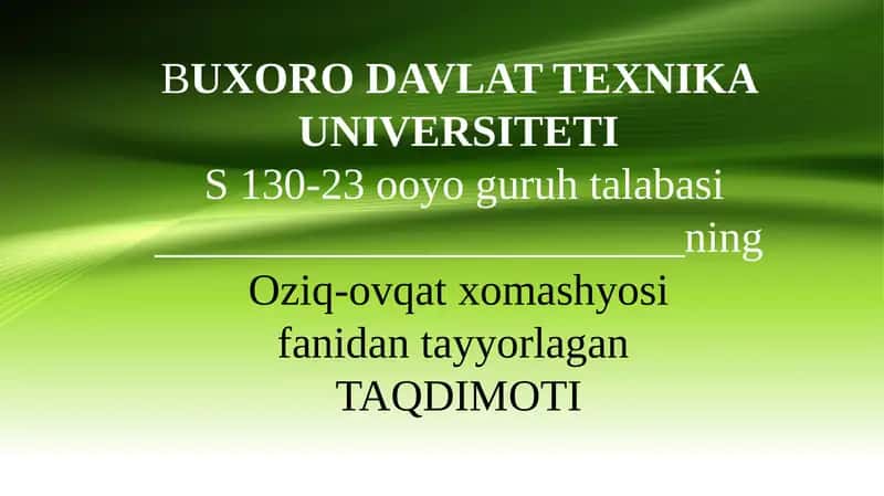 Trans yog'larning iste'mol me'yorlari 1