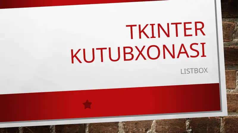 TKINTER KUTUBXONASI 1