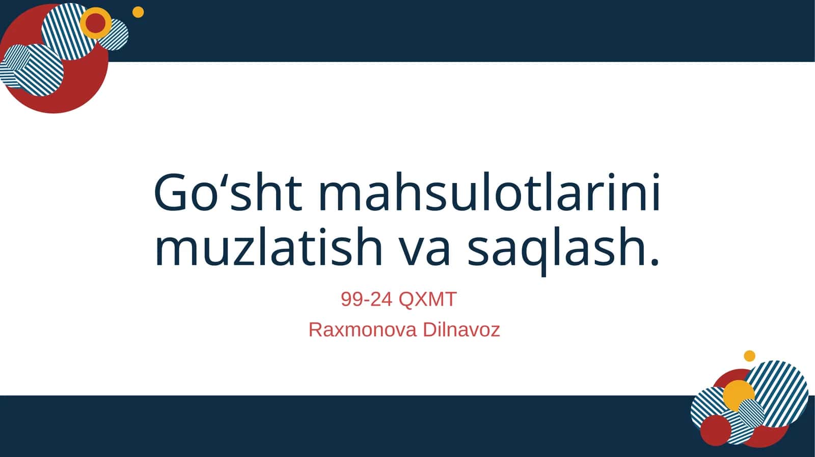 Go‘sht va sut mahsulotlarini muzlatish va saqlashdagi 1