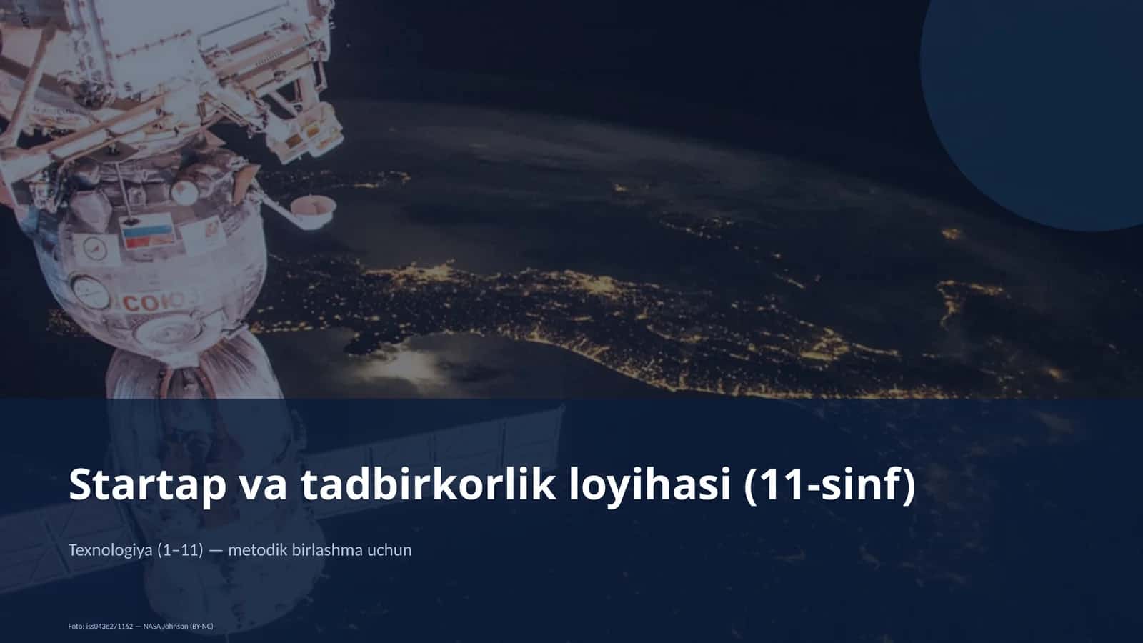 Startap va tadbirkorlik loyihasi (11-sinf) 1