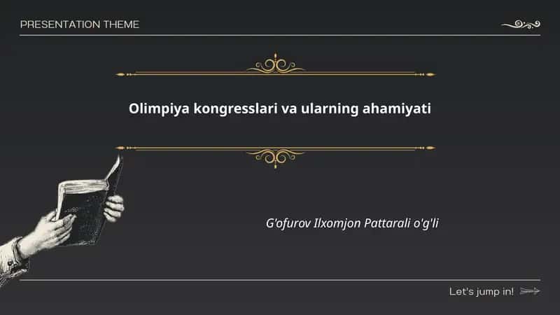 Olimpiya kongresslari va ularning ahamiyati 1