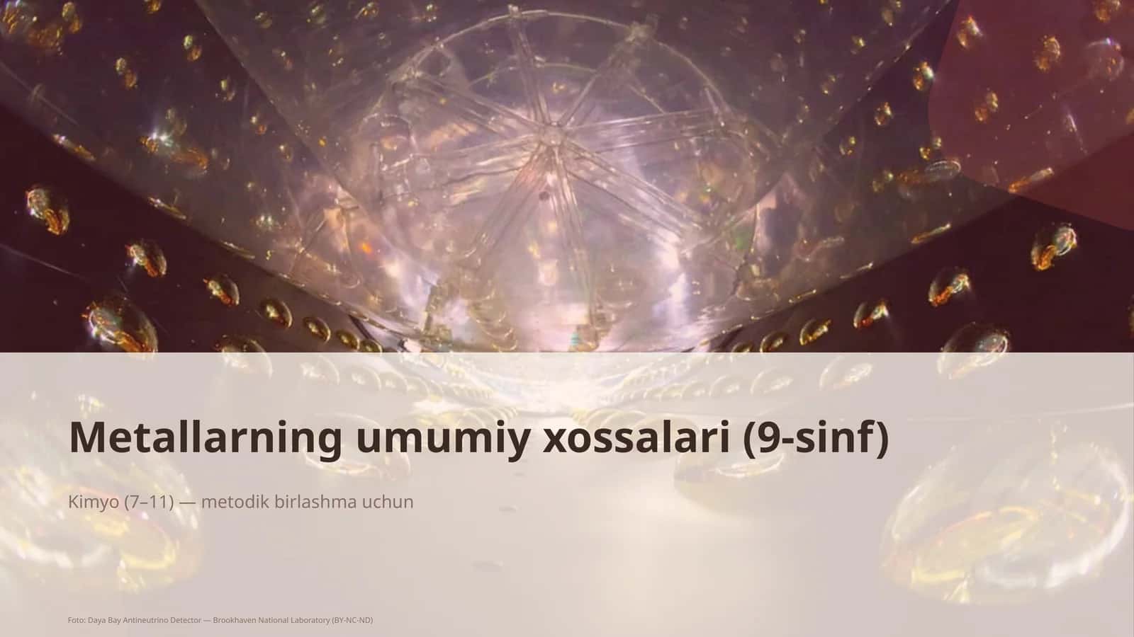 Metallarning umumiy xossalari (9-sinf) 1