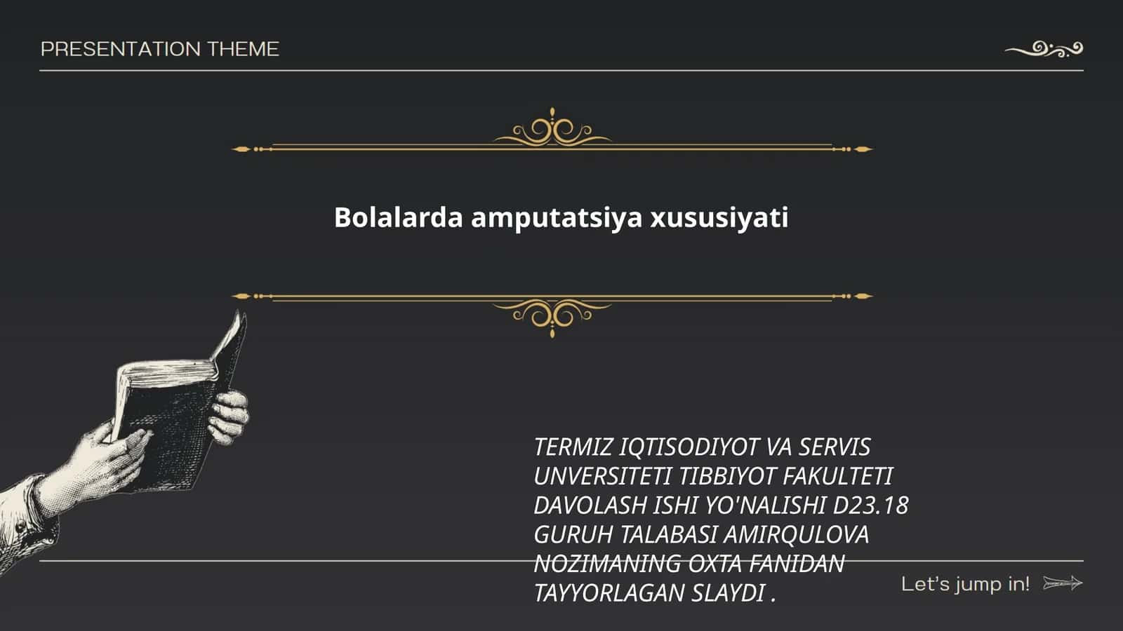 Bolalarda amputatsiya xususiyati 1