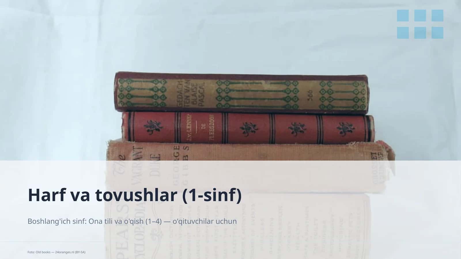 Harf va tovushlar (1-sinf) 1