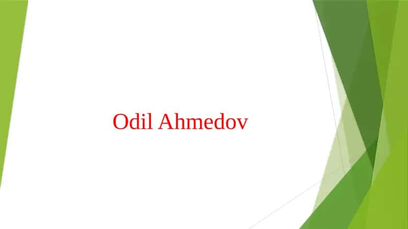 Odil Ahmedov 1