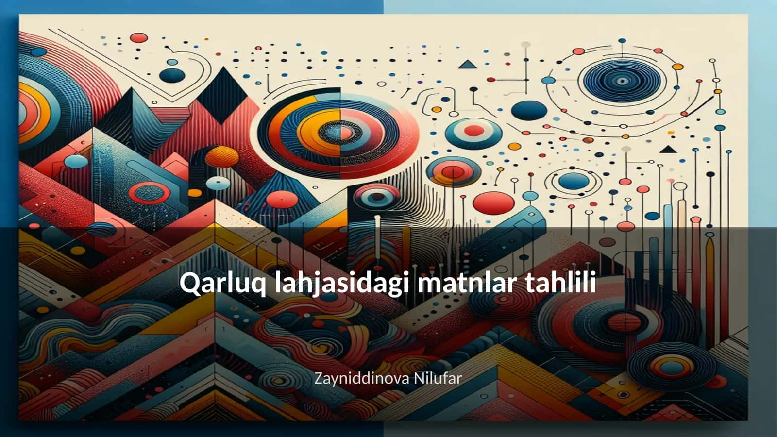 Qarluq lahjasidagi matnlar tahlili 1