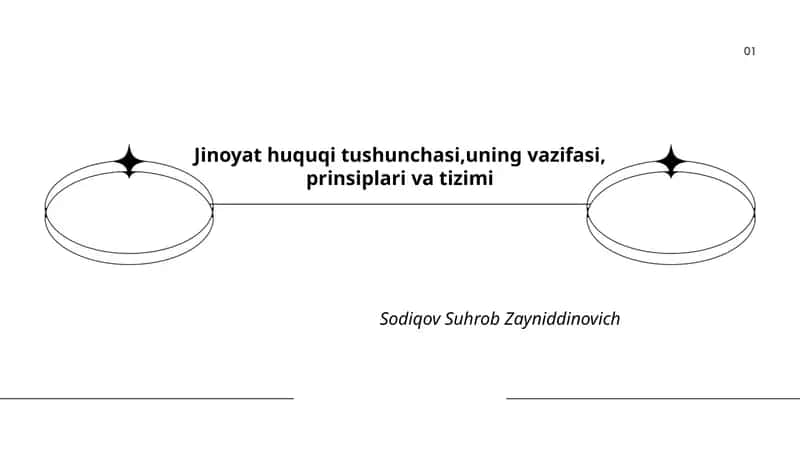 Jinoyat huquqi tushunchasi,uning vazifasi, prinsiplari va tizimi 1