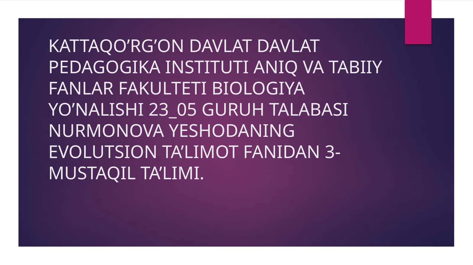 Mikroevolutsiya 1