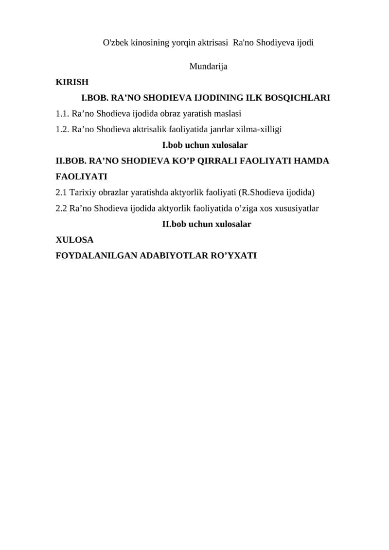 Ra'no Shodieva Ijodi 1