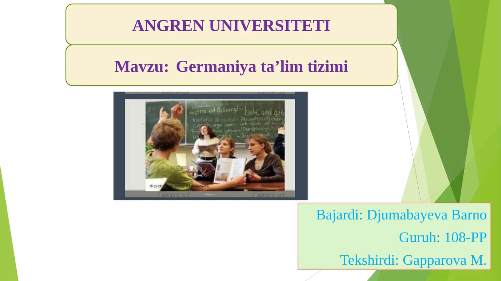Germaniya ta’lim tizimi 1