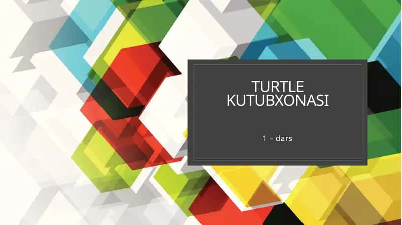Turtlekutubxonasi 1
