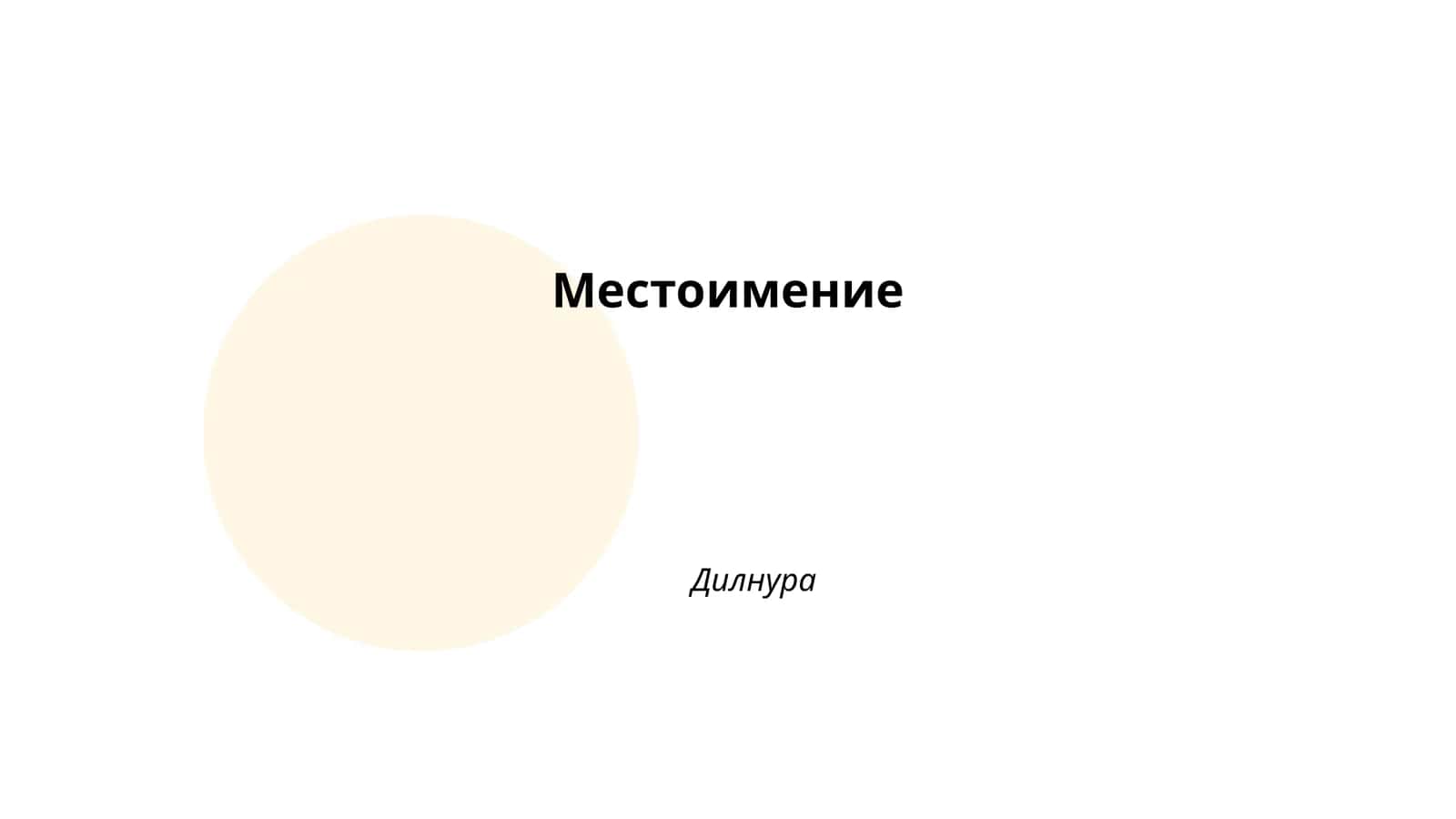 Личные местоимения 1
