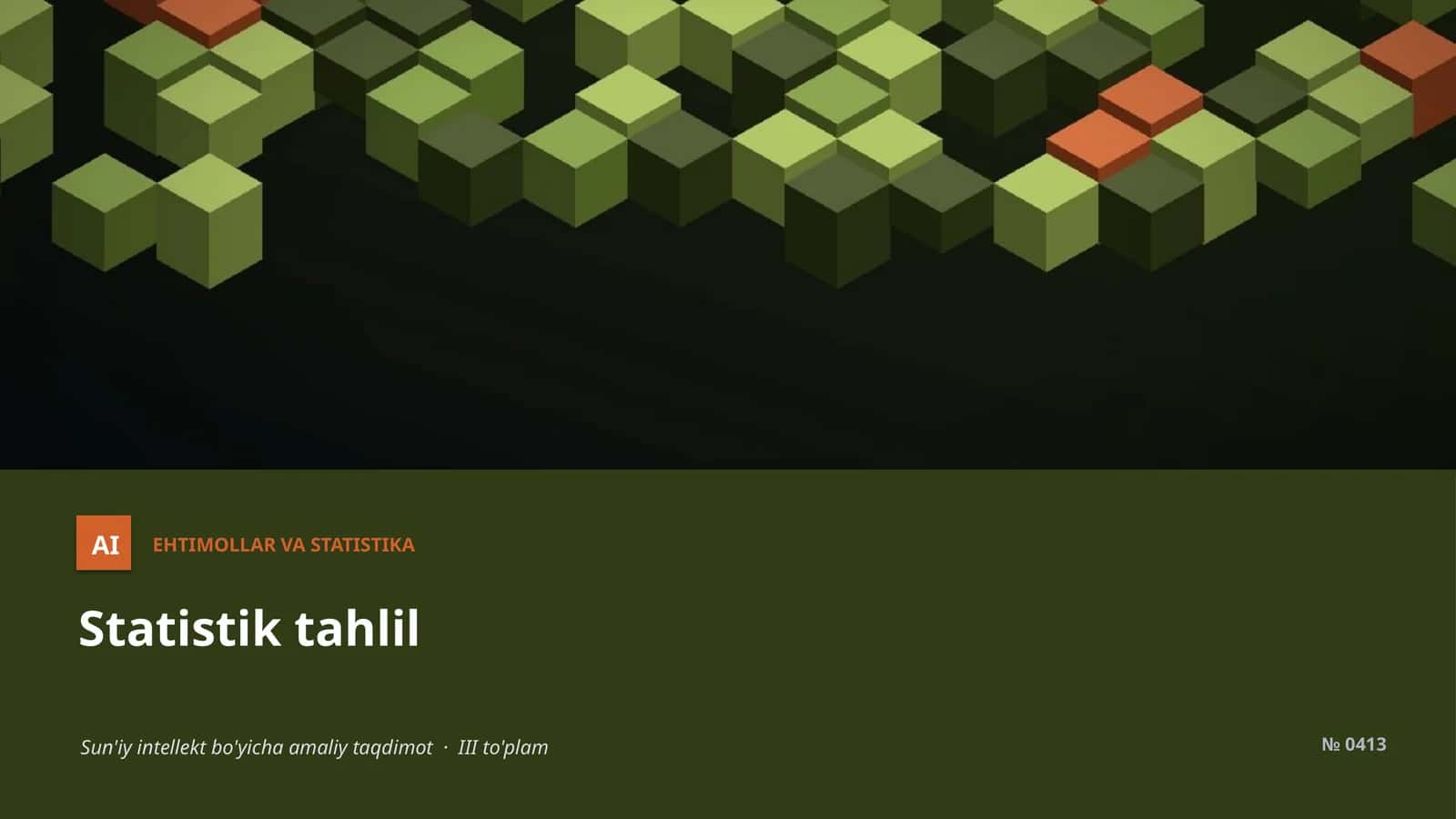 EHTIMOLLAR VA STATISTIKA 1