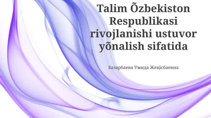 Ta'lim Natijalari va Sifatini O'lchash 1