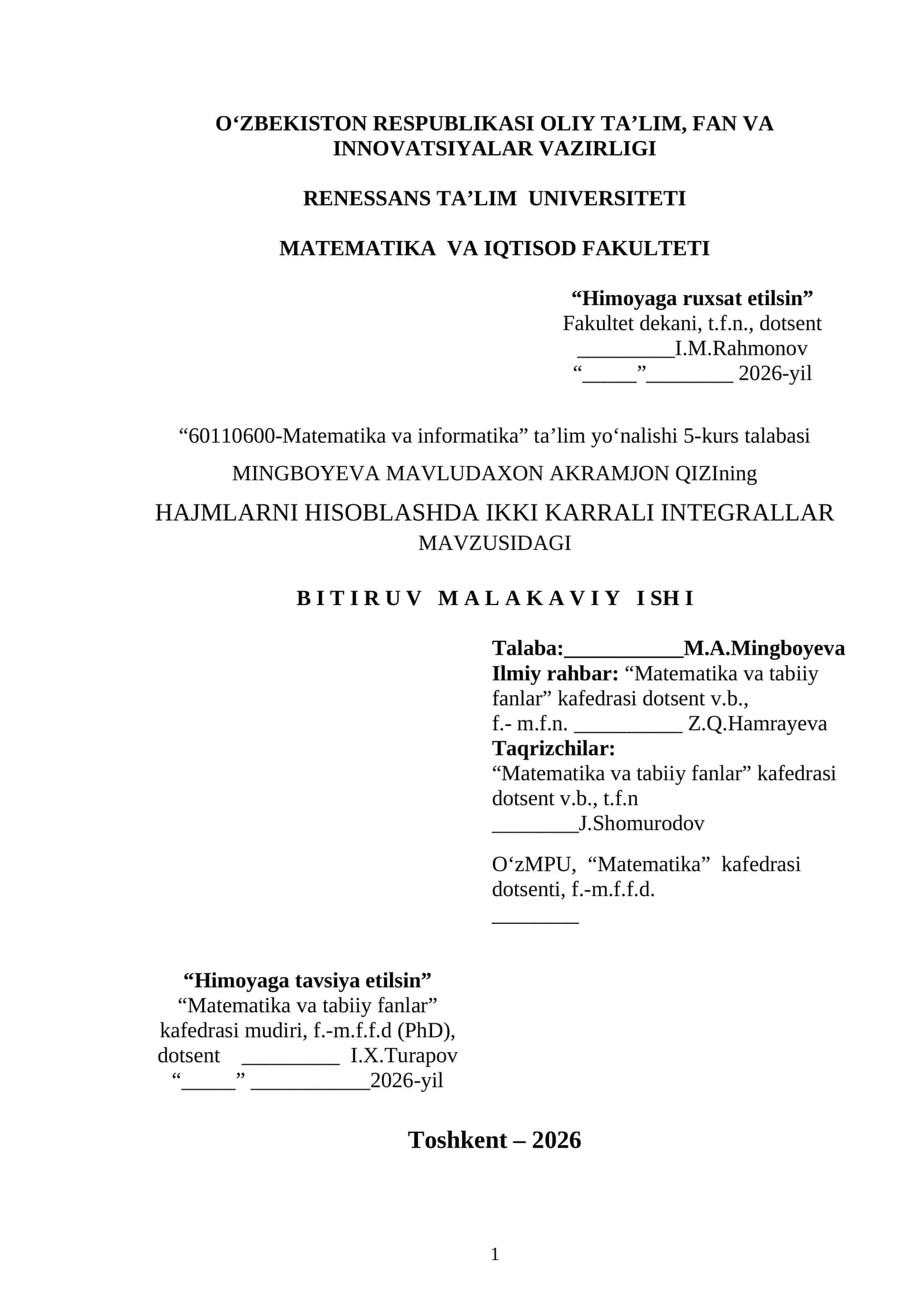IKKI KARRALI INTEGRALLARNING NAZARIY ASOSLARI 1