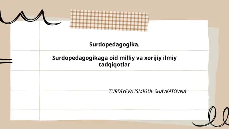 Surdopedagogika 1