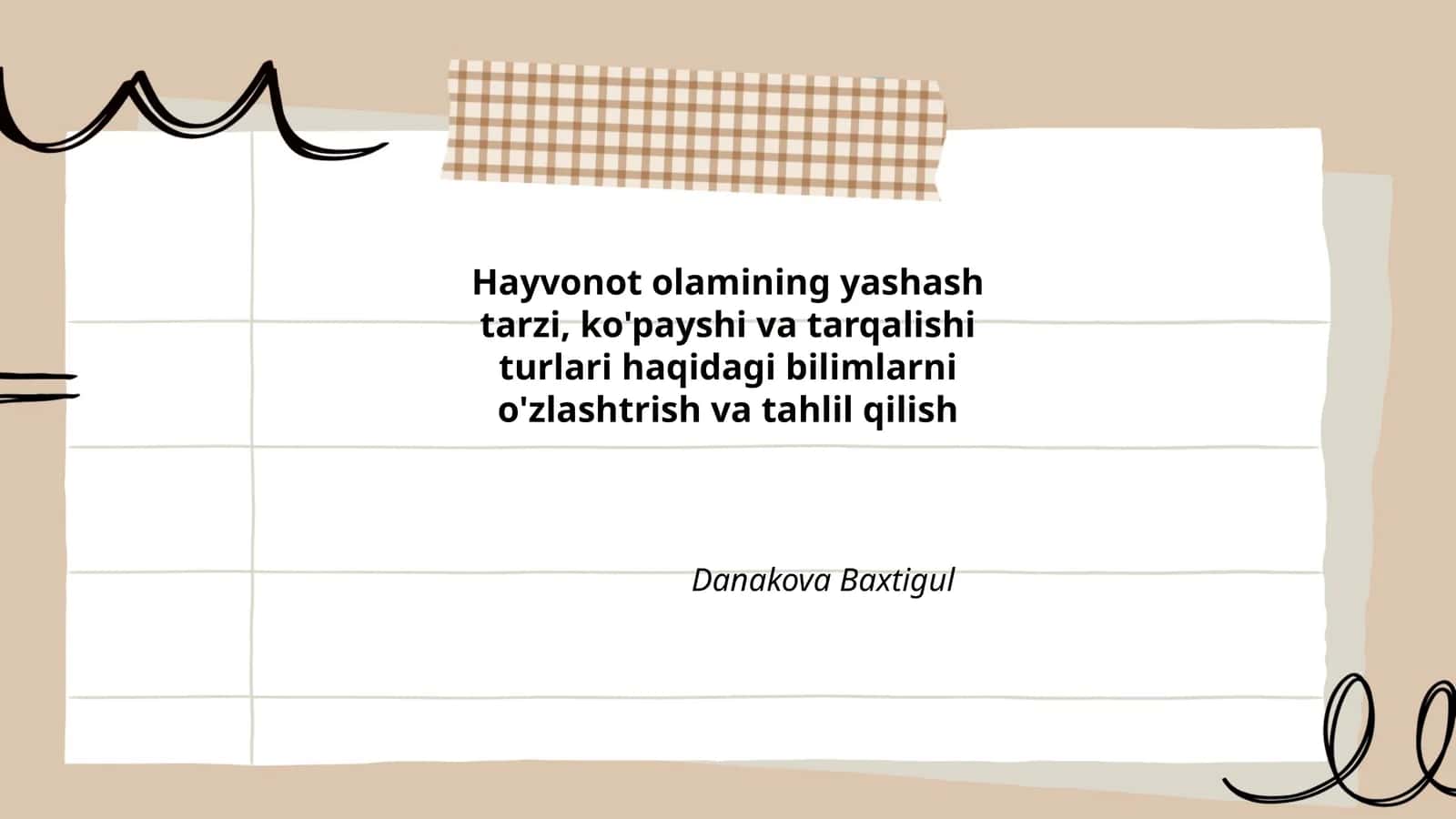 Hayvonot olamining yashash tarzi, ko'payshi va tarqalishiturlari 1