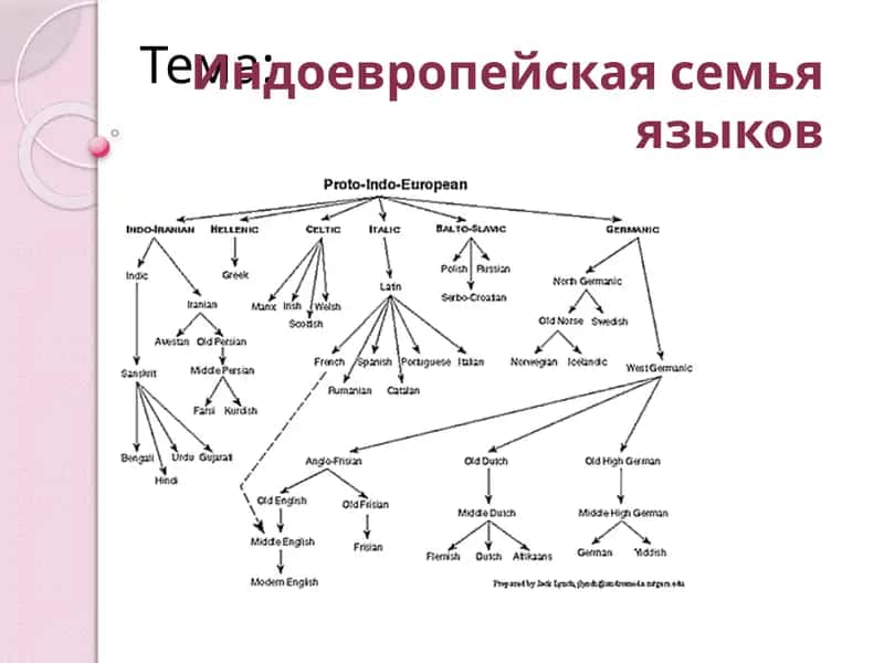 Индоевропейскаясемья языков 1