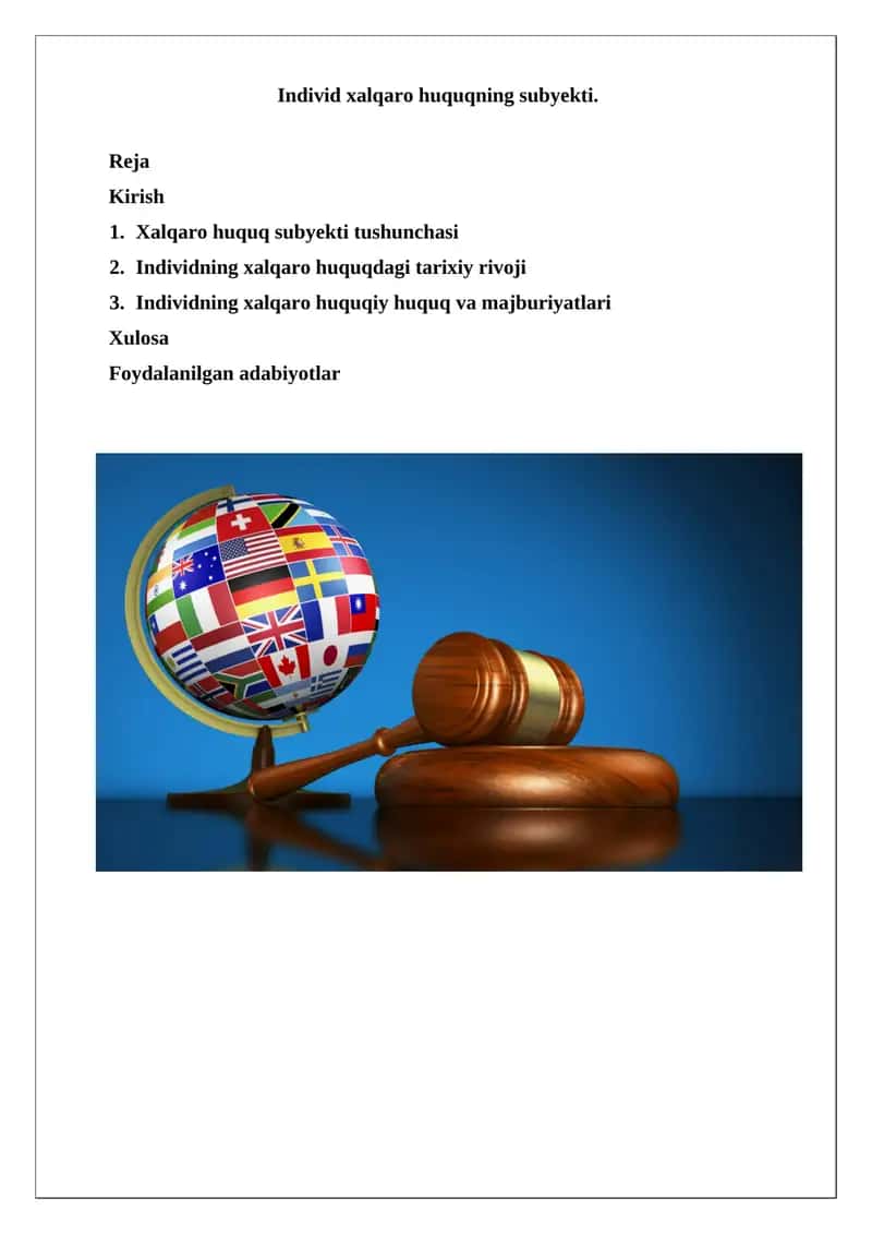Xalqaro huquqning subyekti 1