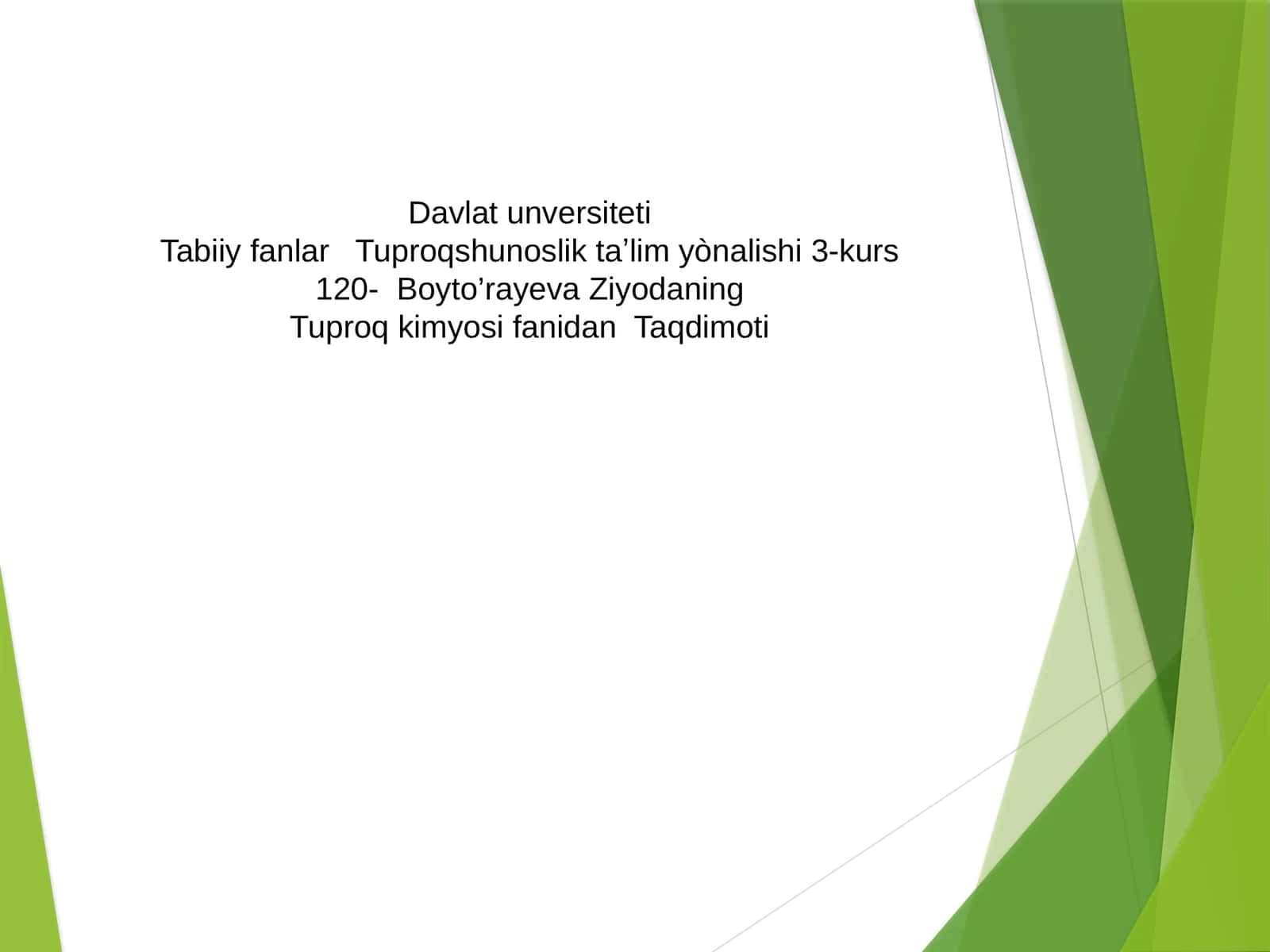 Tuproq profilida elementlar migratsiyasi 1