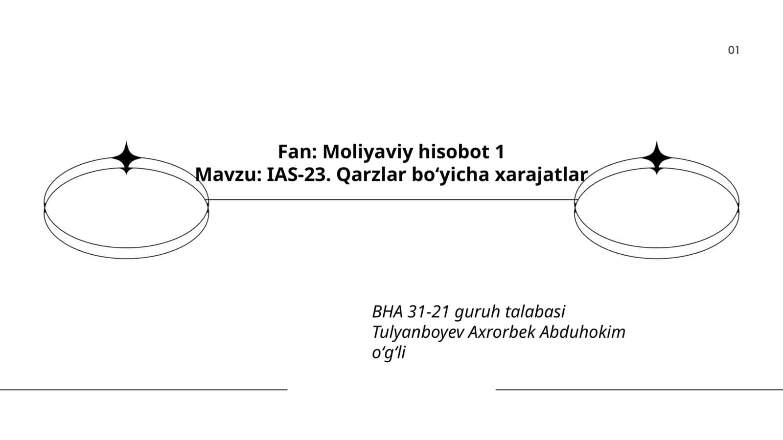 IAS-23. Qarzlar boʻyicha xarajatlar 1