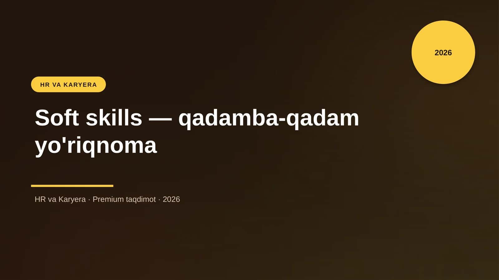 Soft skills — qadamba-qadam yo'riqnoma 1