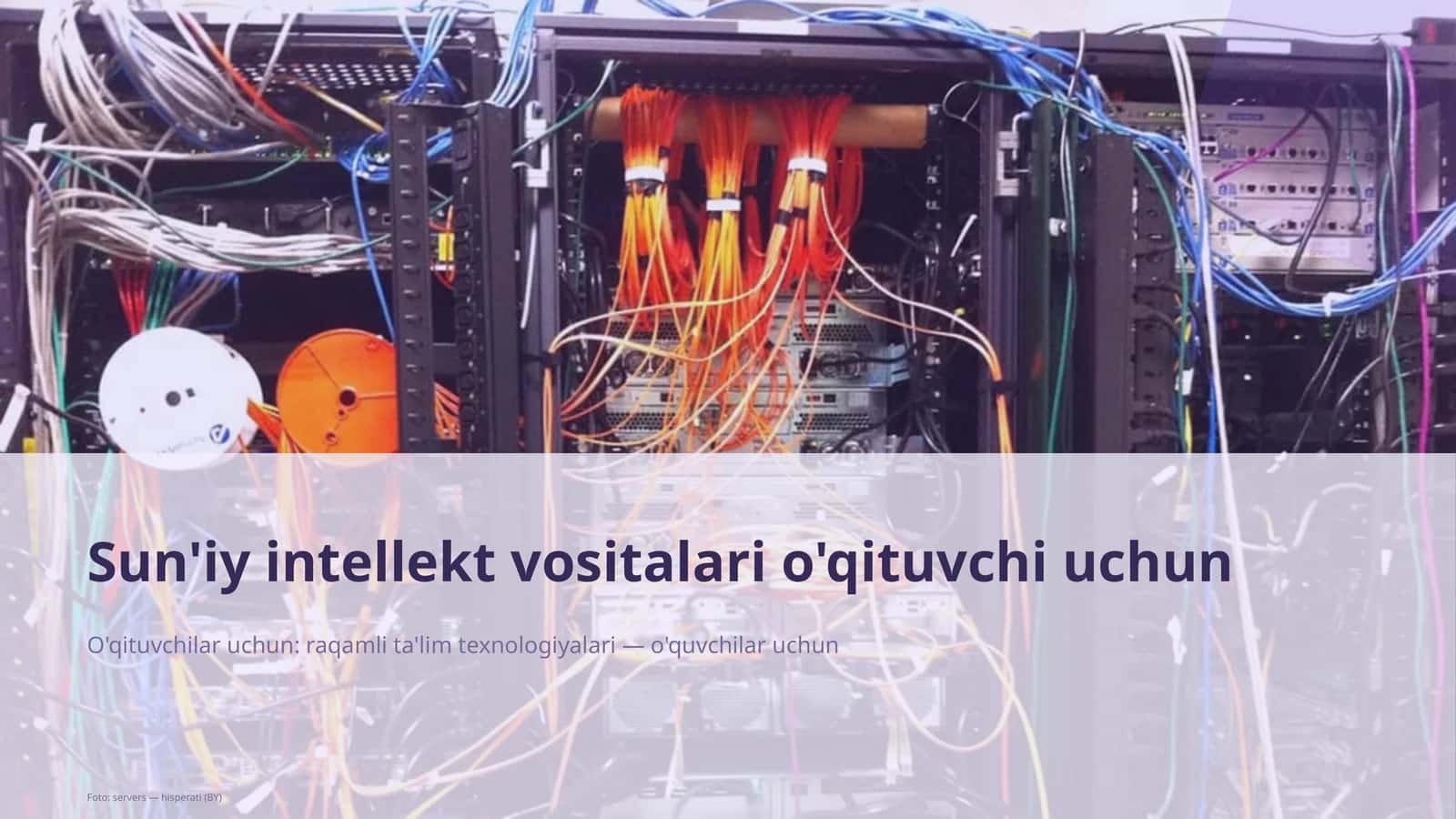 Sun'iy intellekt vositalari o'qituvchi uchun 1