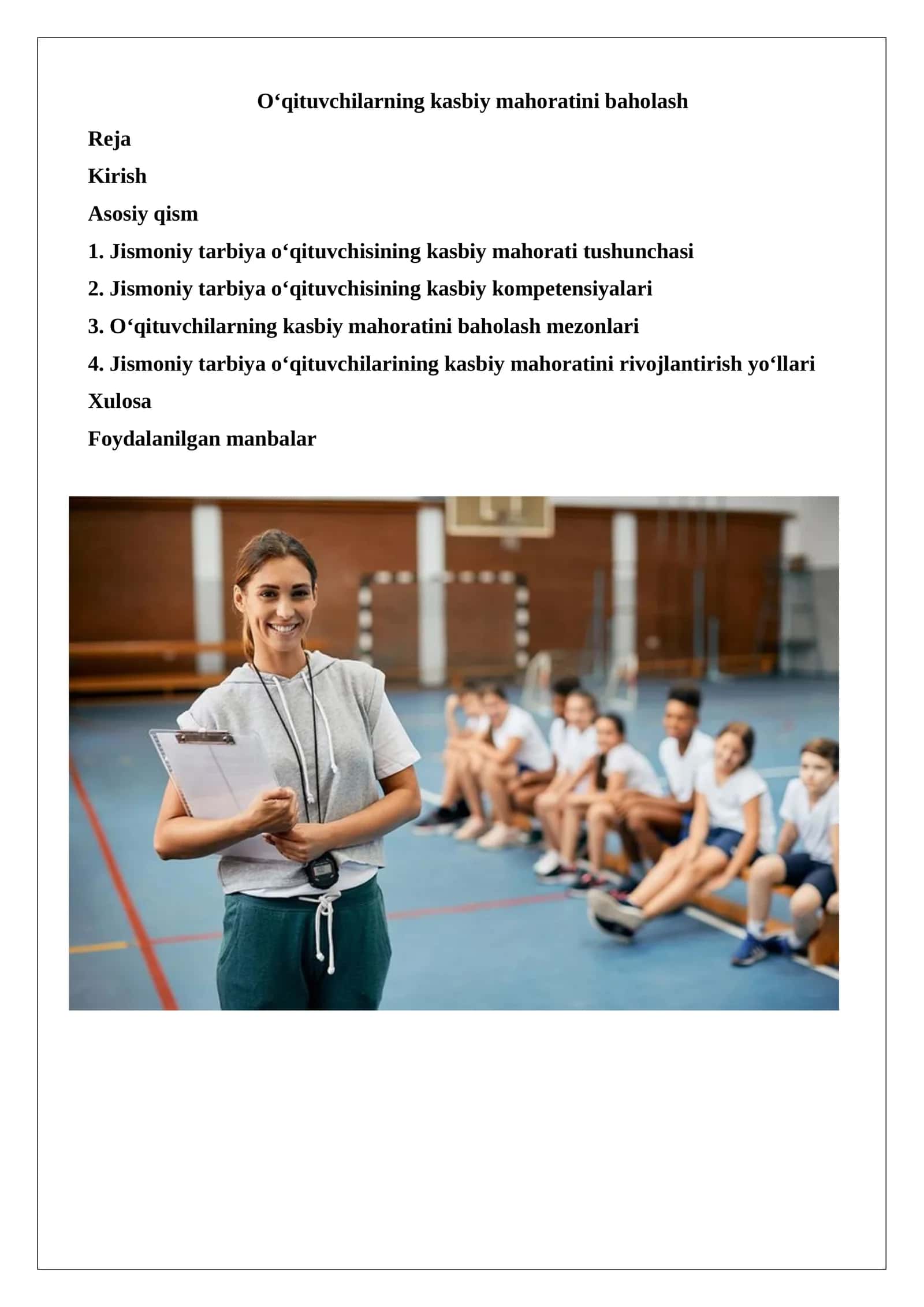 O‘qituvchilarning kasbiy mahoratini baholash 1