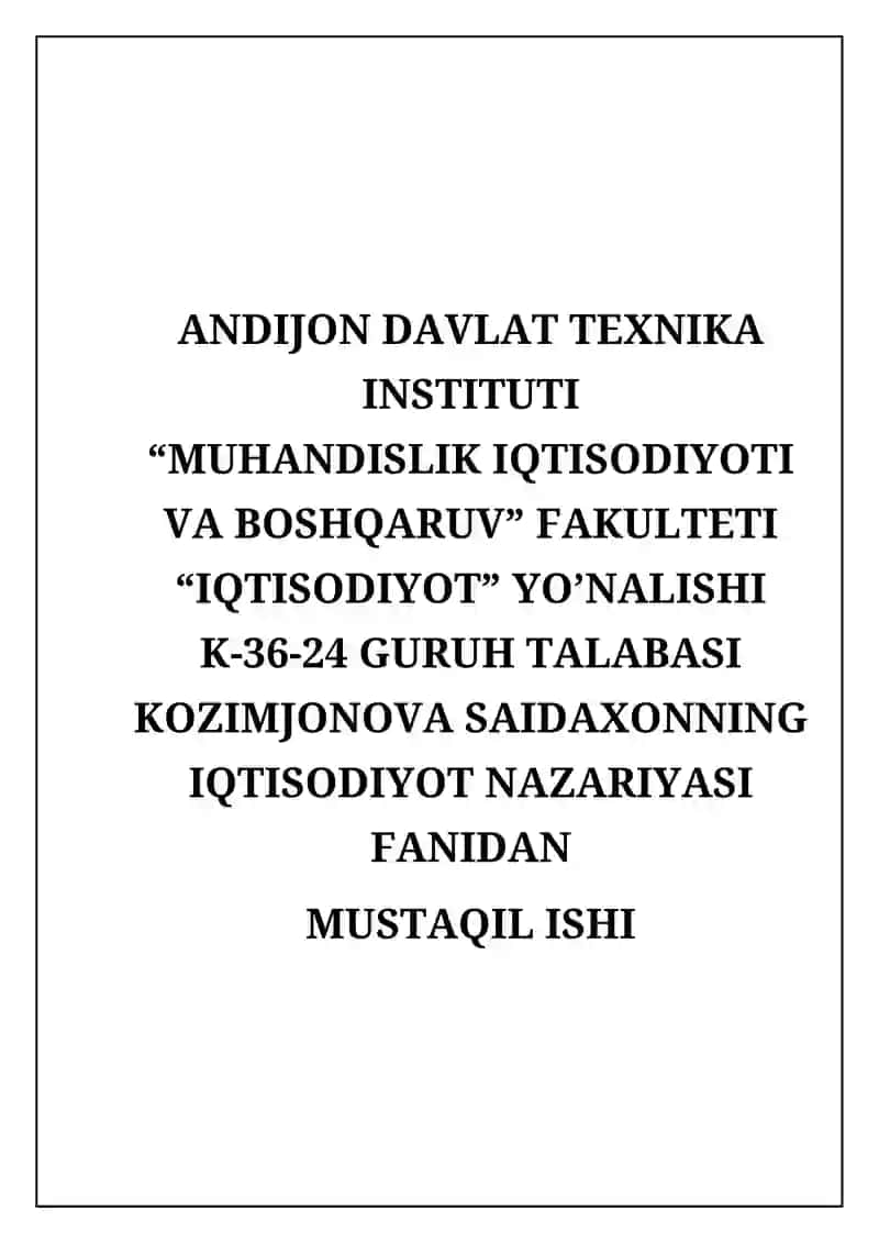 Jahonning global iqtisodiy muammolari