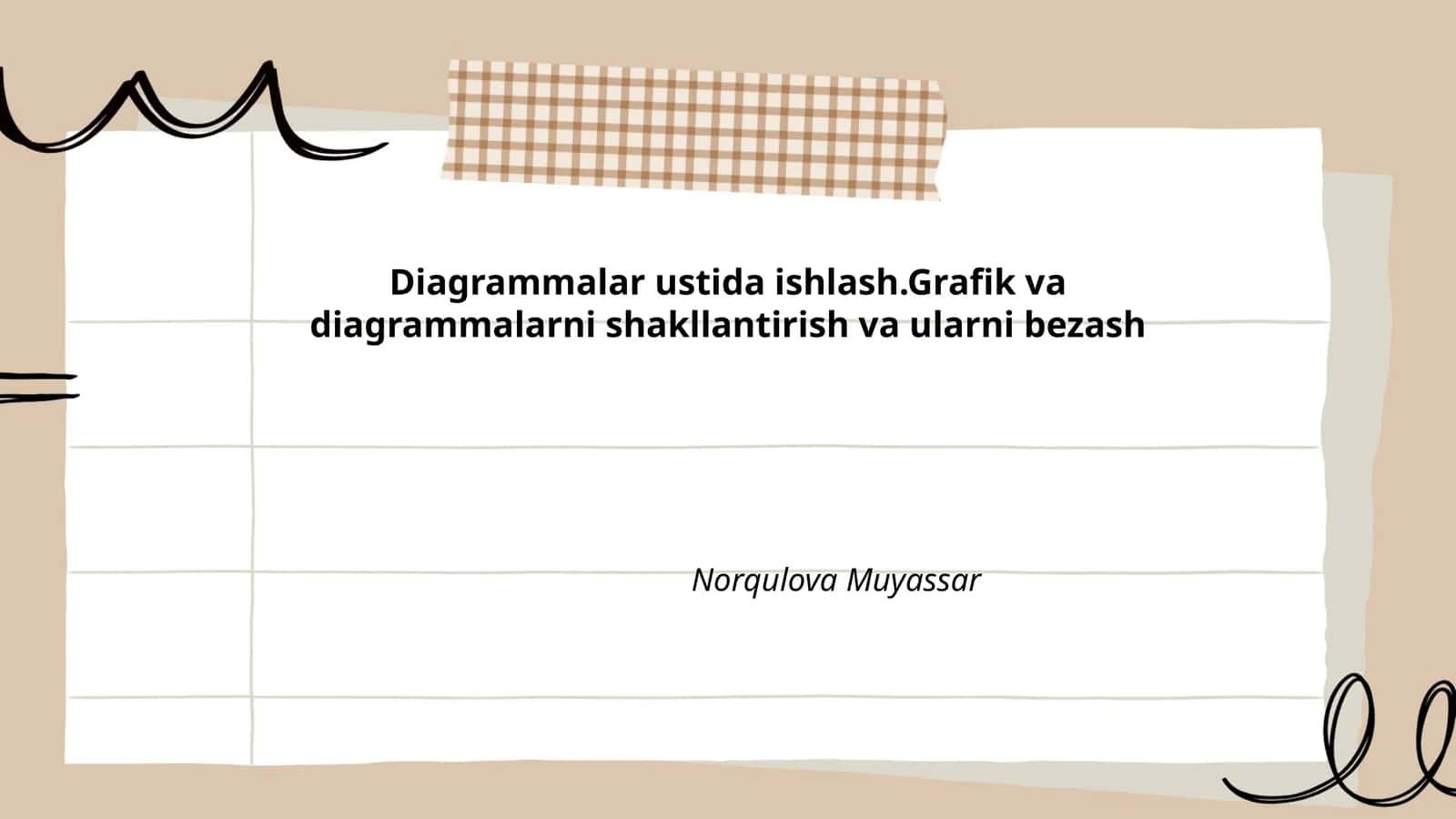 Diagrammalar ustida ishlash 1
