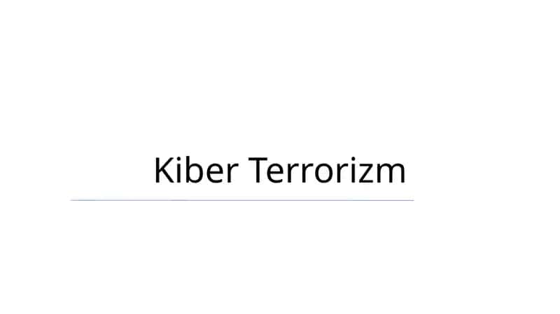 Kiber Terrorizm 1