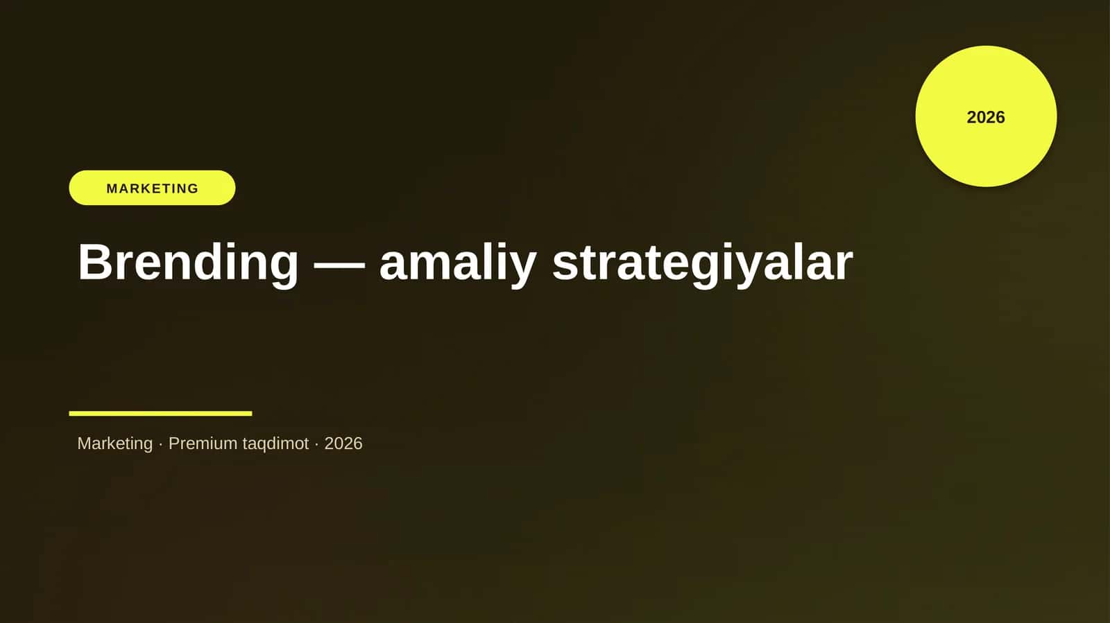 Brending — amaliy strategiyalar 1