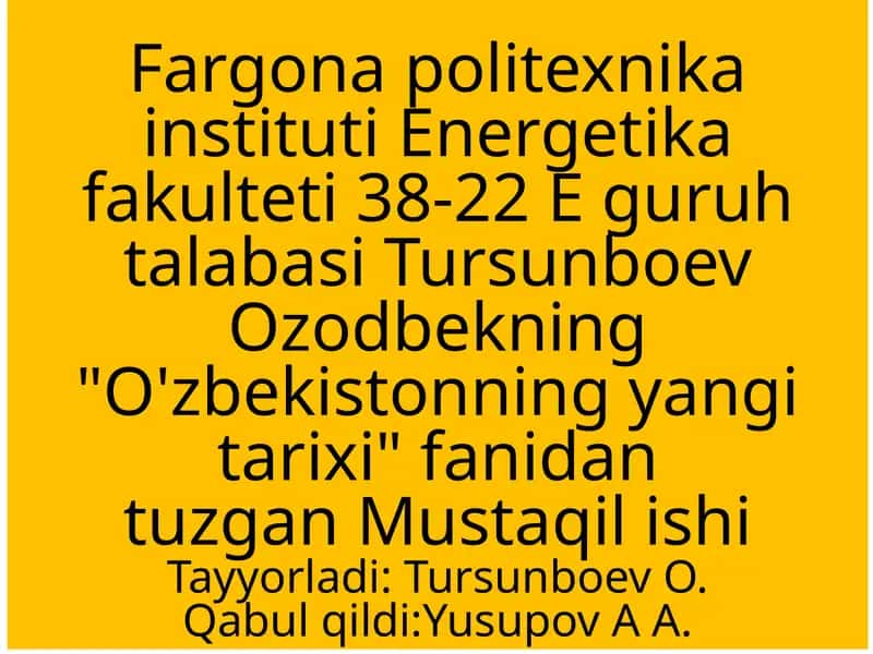 O'ZBEKISTONDA KORRUPSIYA GOIDQONUNLAR VA QARORLAR TASNIFI 1