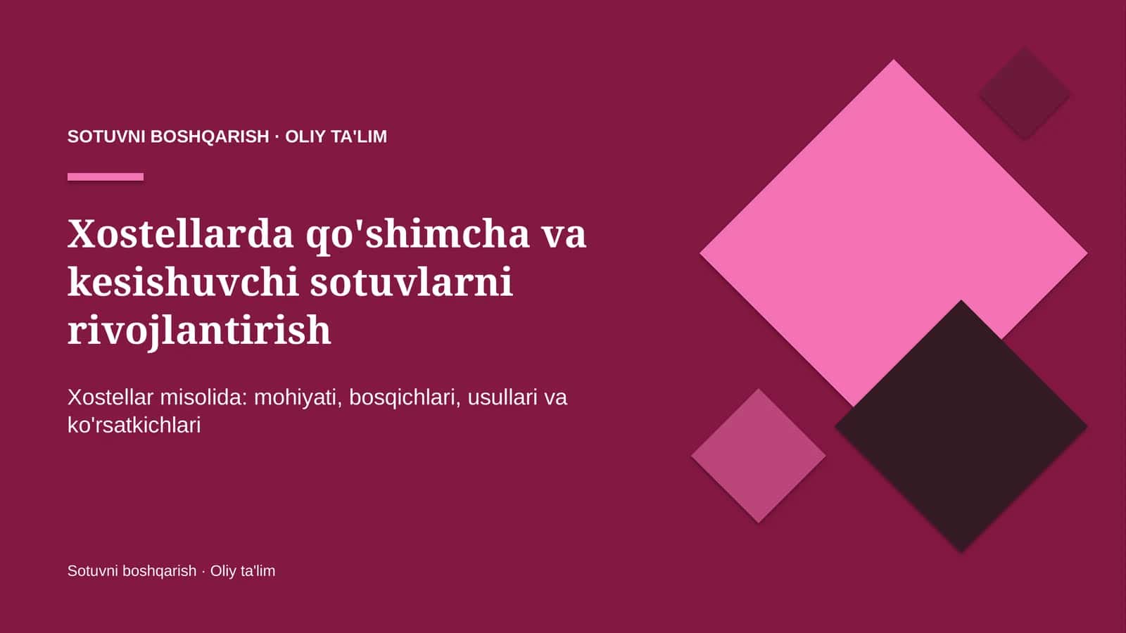 xostellarda qo'shimcha va kesishuvchi sotuvlarni rivojlantirish 4173 1