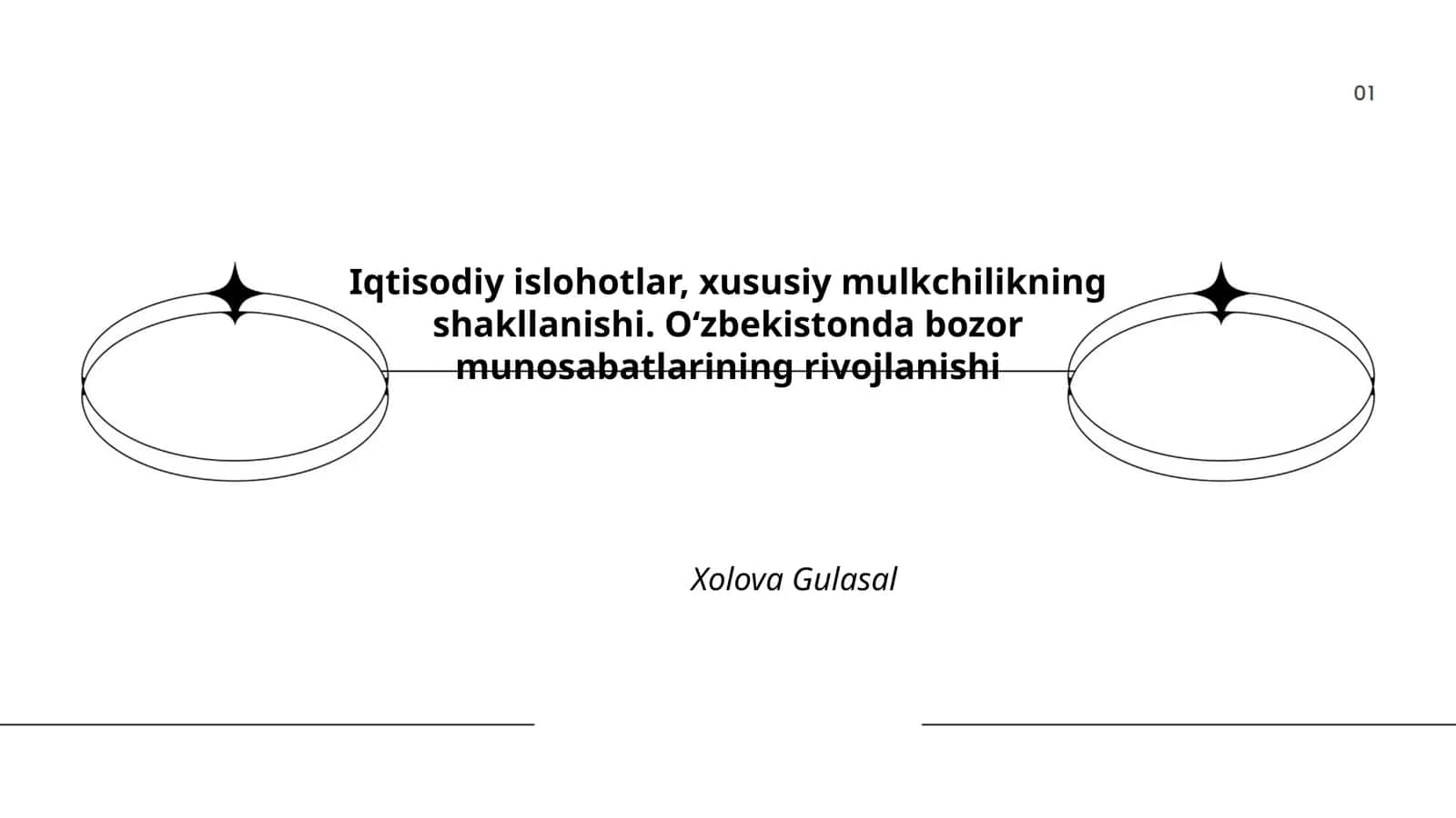 Iqtisodiy islohotlar, xususiy mulkchilikning shakllanishi. Oʻzbekistonda bozor munosabatlarining rivojlanishi 1