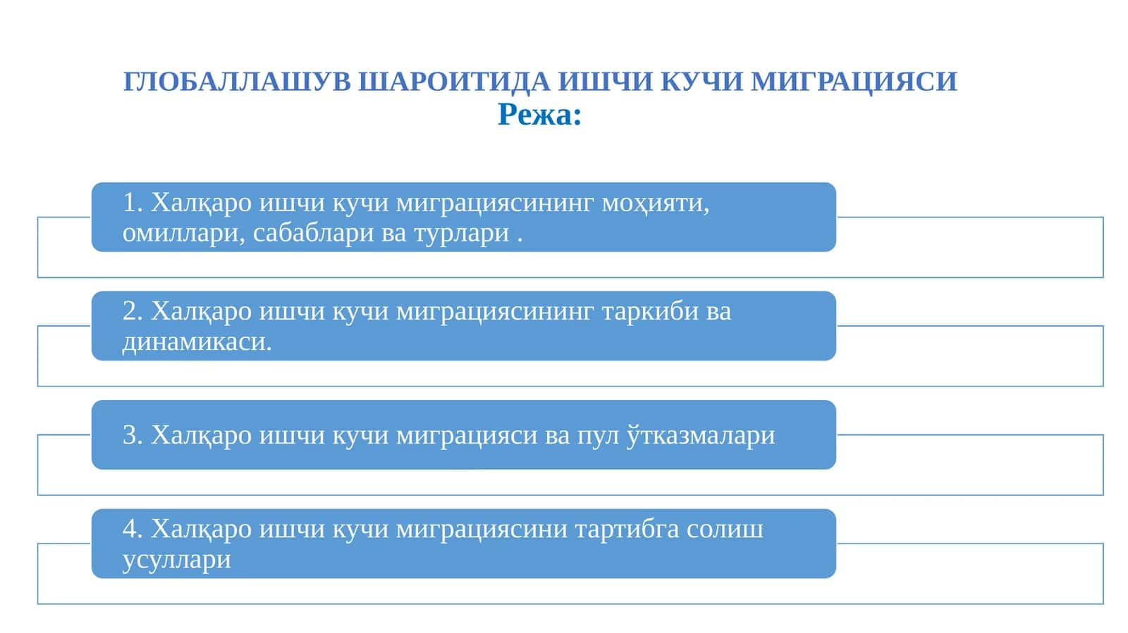 ГЛОБАЛЛАШУВ ШАРОИТИДА ИШЧИ КУЧИ МИГРАЦИЯСИ 1