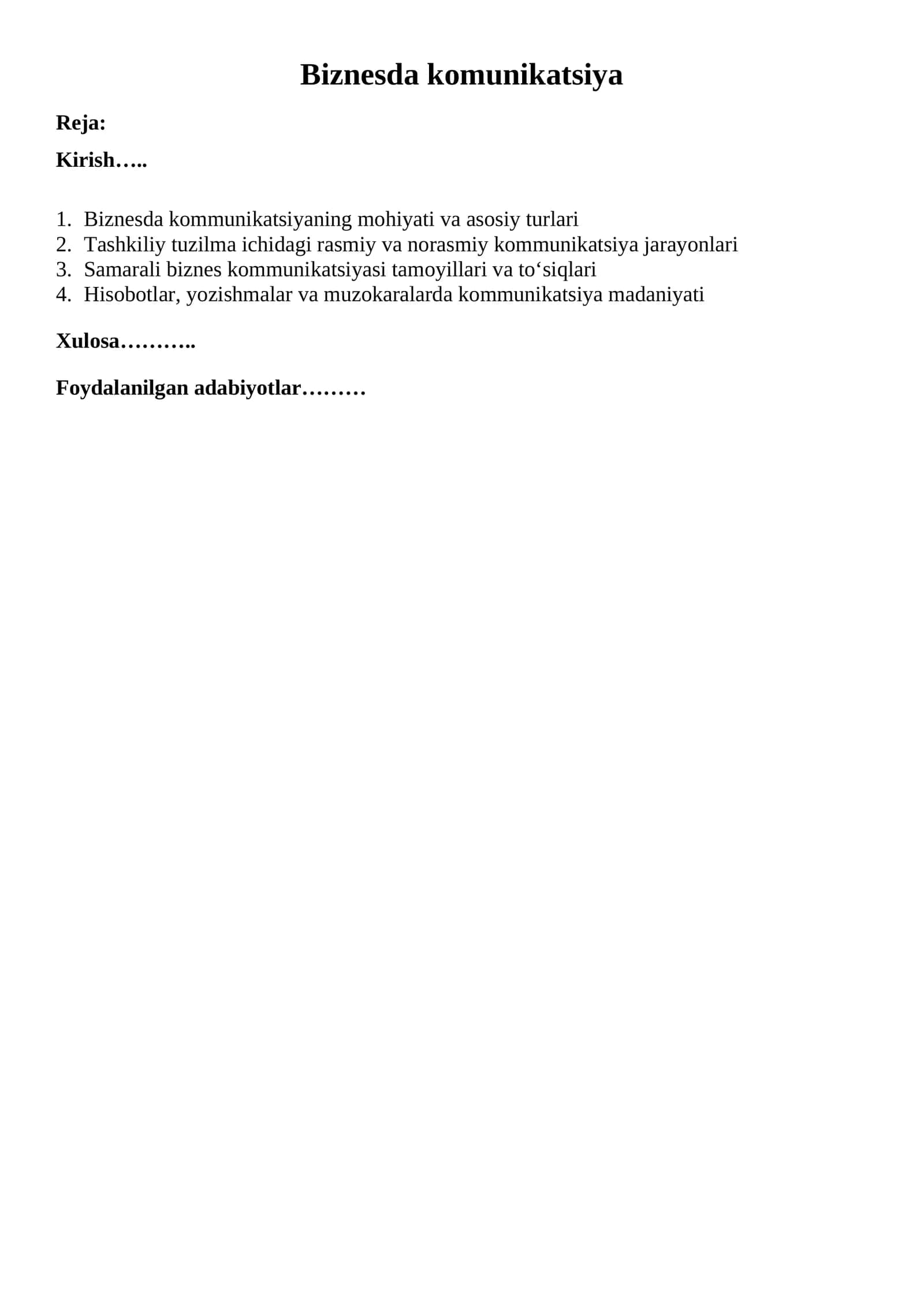 Biznesda komunikatsiya 1