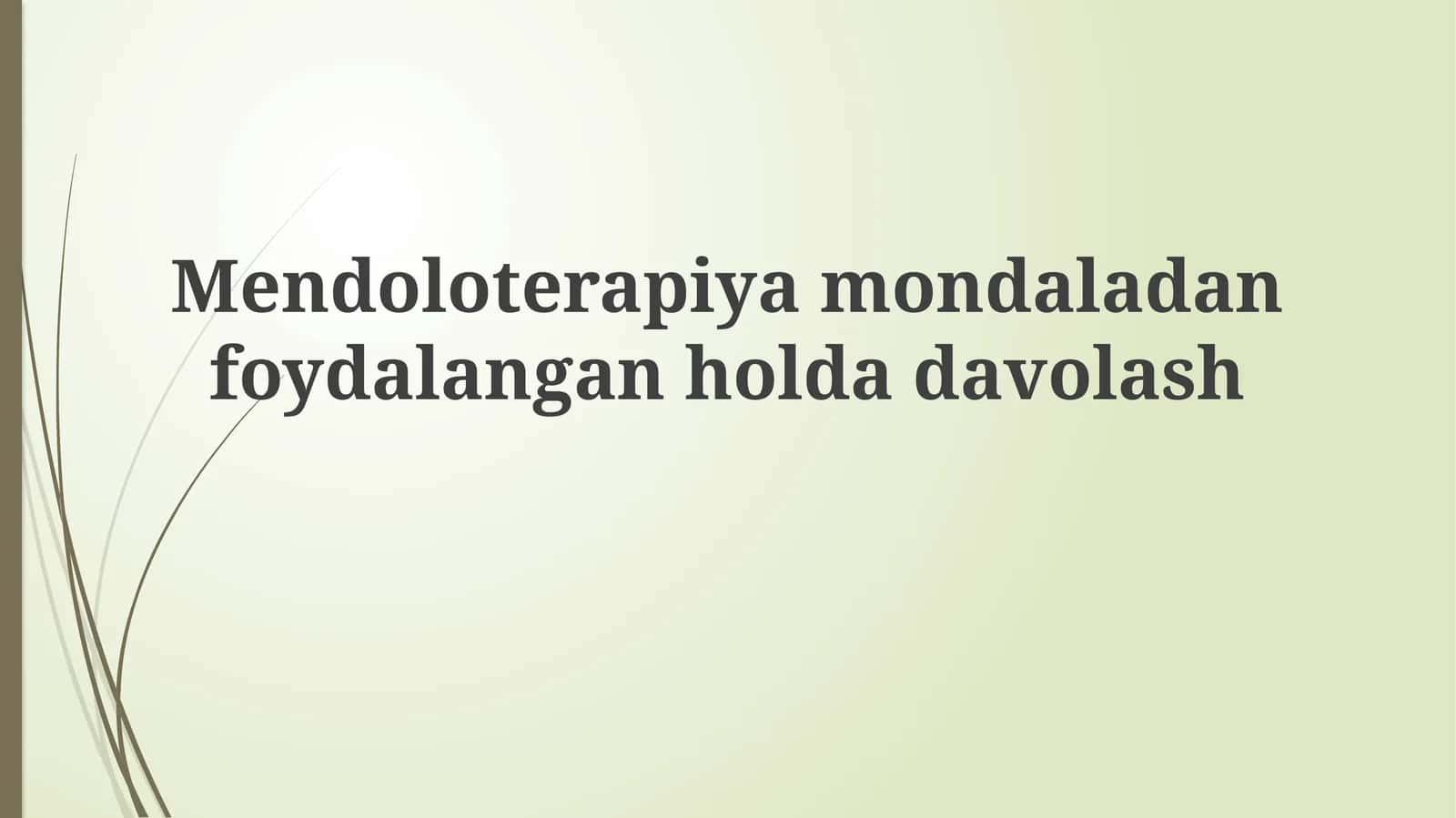 Mandalalar bilan davolash (Mendoloterapiya) 1