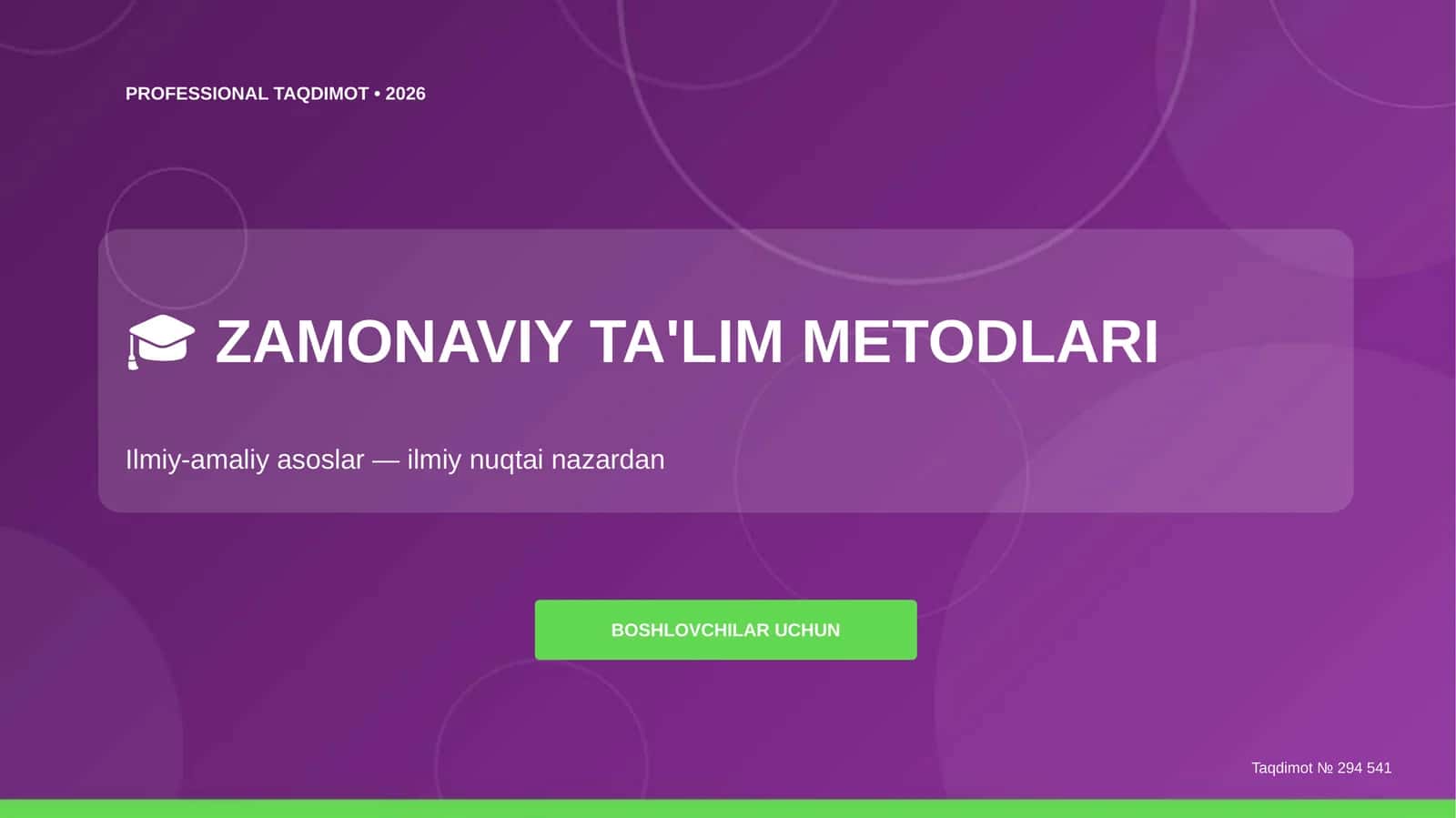 Zamonaviy Ta'lim Metodlari 1