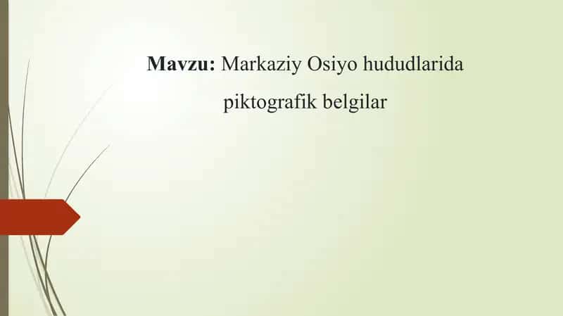 Mаrkаziy Оsiyo hududlаridа piktоgrаfik bеlgilаr 1
