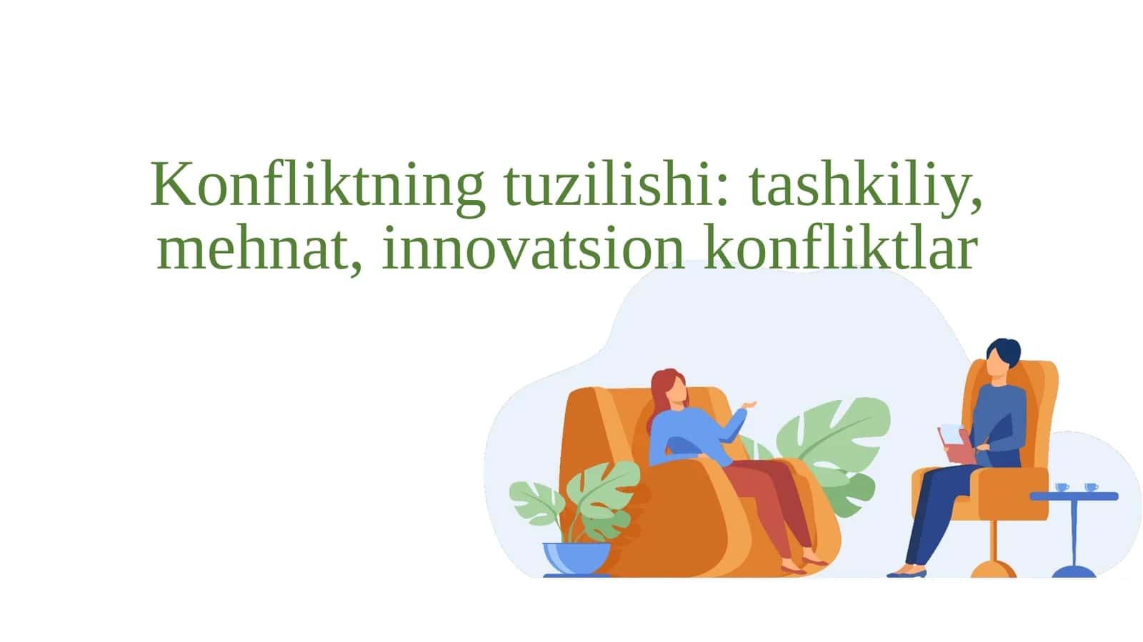 Konfliktning tuzilishi tashkiliy, mehnat, innovatsion konfliktlar 1