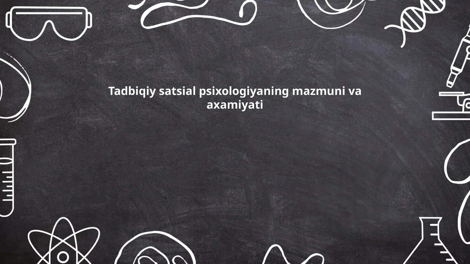 Tadbiqiy sotsial psixologiya 1