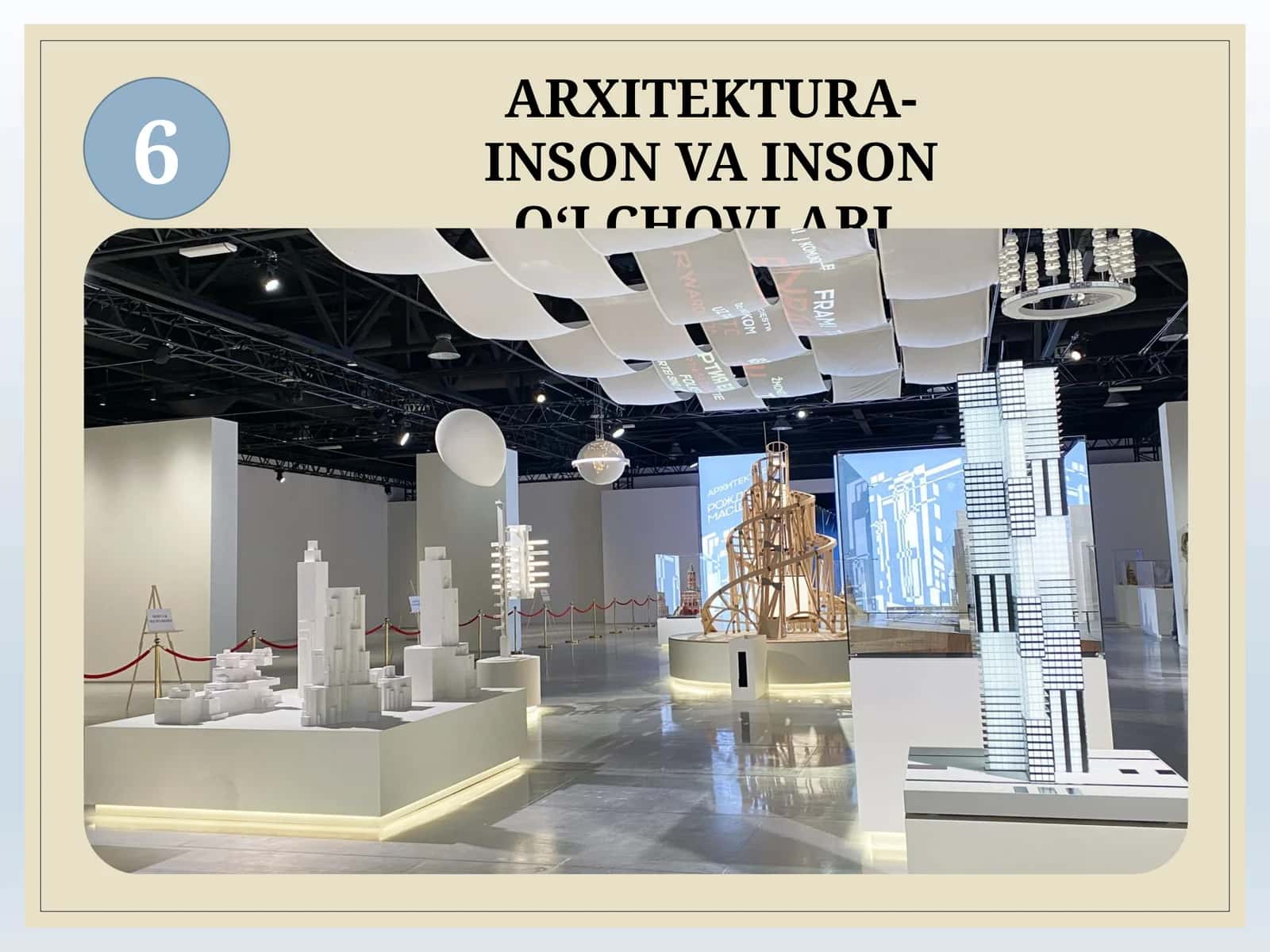 ARXITEKTURA-INSON VA INSON O‘LCHOVLARI 1