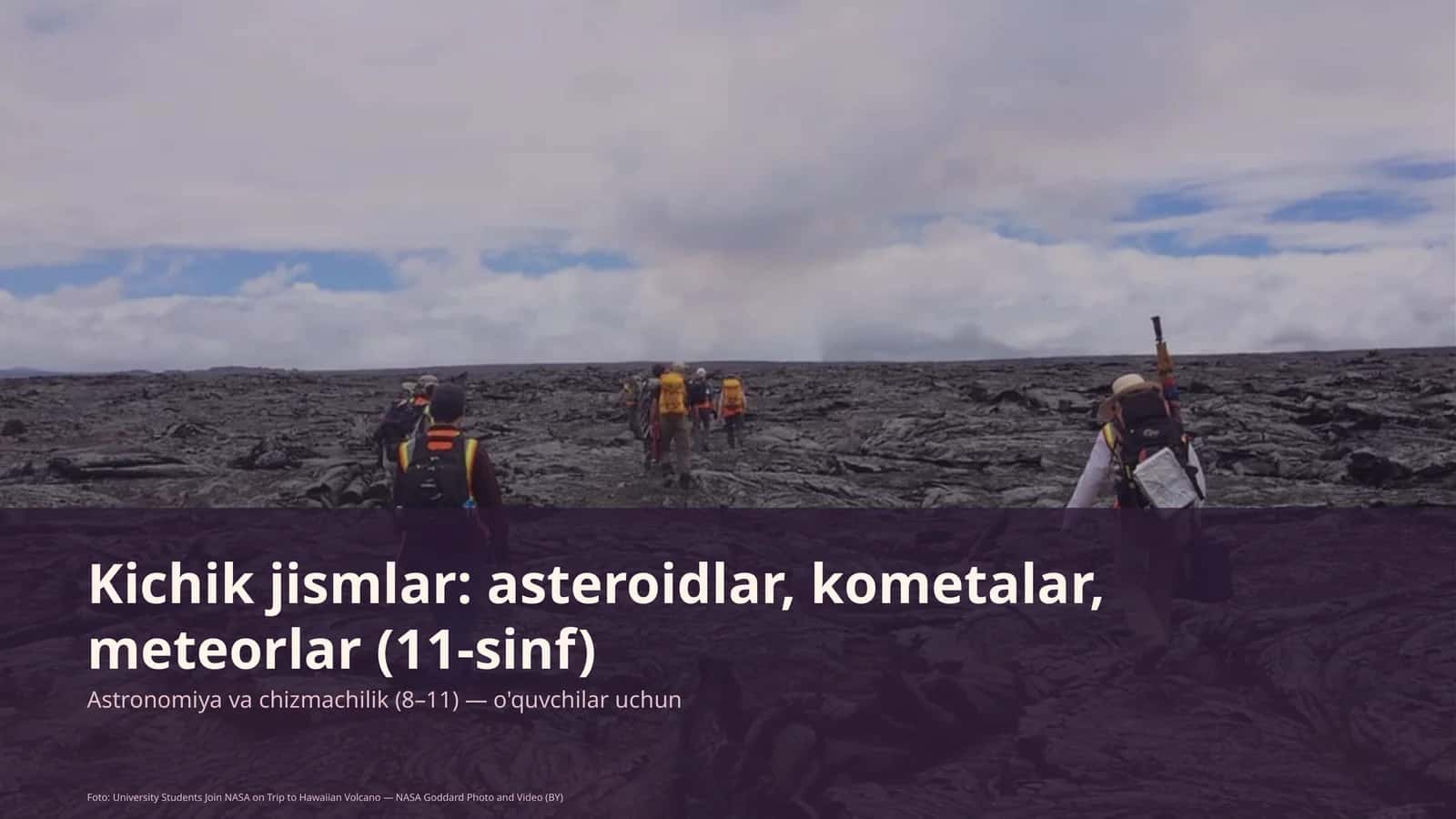 Kichik jismlar: asteroidlar, kometalar, meteorlar (11-sinf) 1