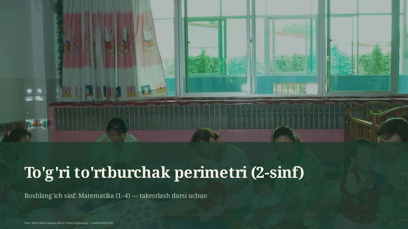 To'g'ri to'rtburchak perimetri (2-sinf) 1