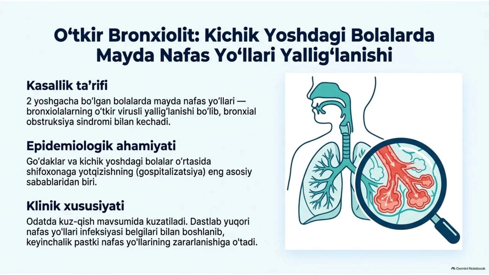 Bolalarda o‘tkir bronxiolit — klinika, diagnostika va davolash | 15 slayd 1