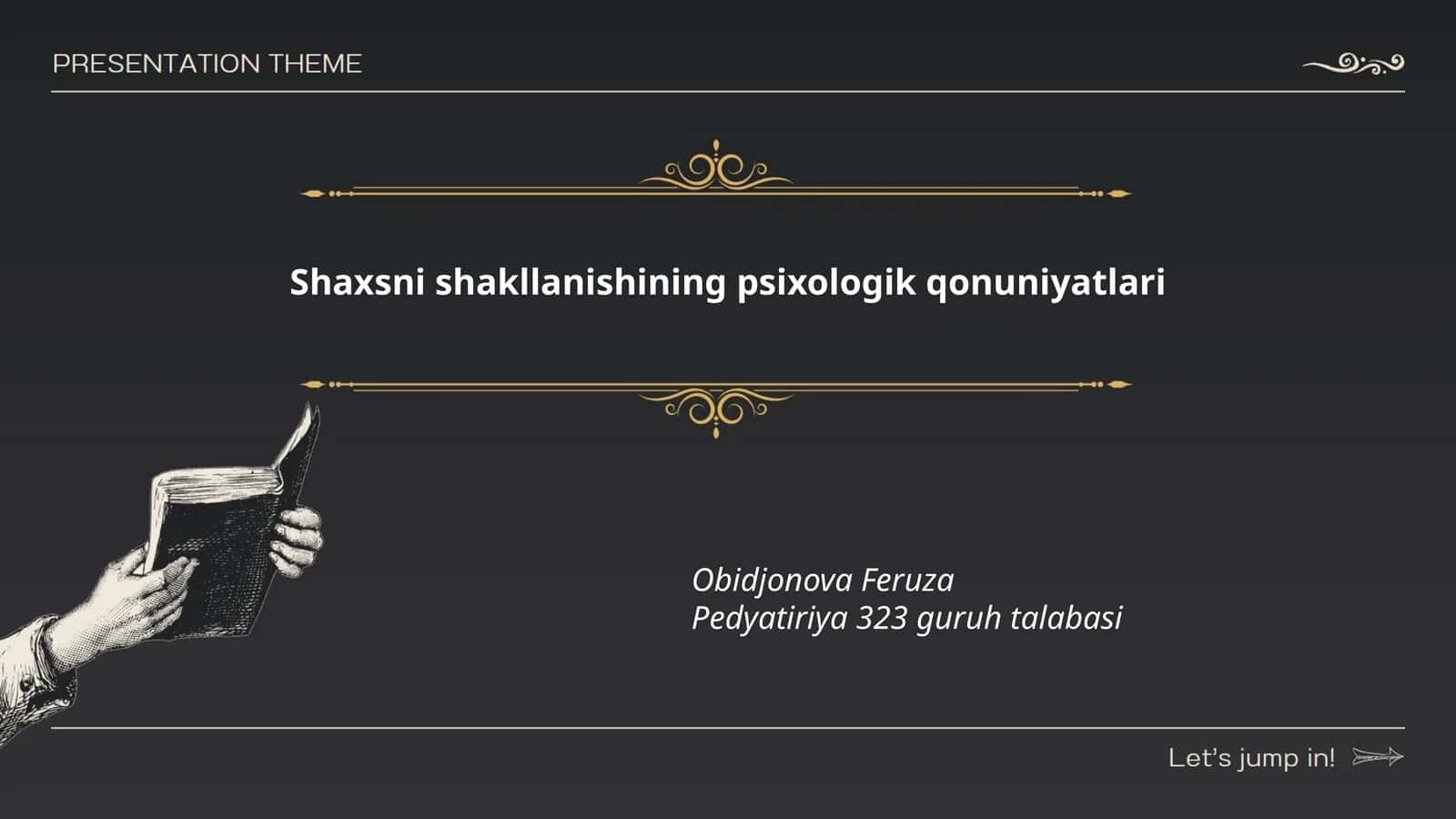 Shaxsni shakllanishining psixologik qonuniyatlari 1